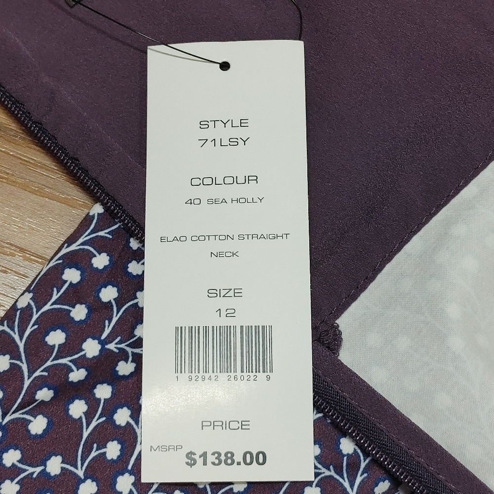 French Connection Elao Cotton Floral Dress Size 12 - Picture 11 of 14